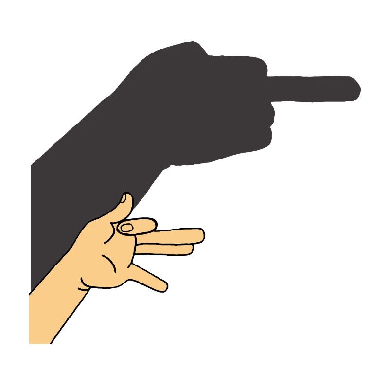 Schatten eines Hundes oder nicht