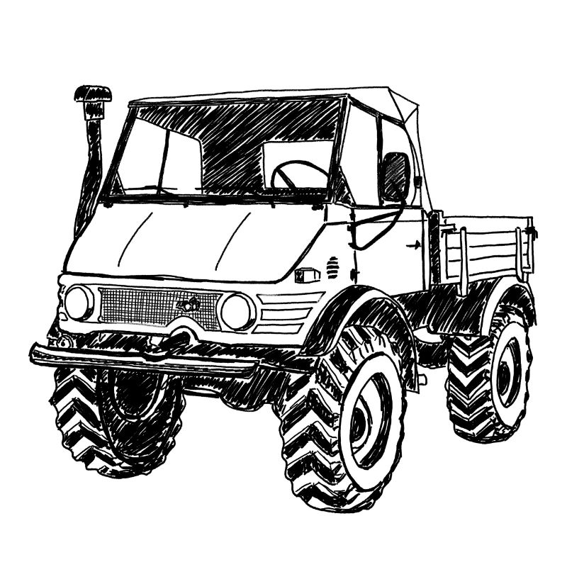 Unimog - Oldtimer - Offroad - Universal motor device