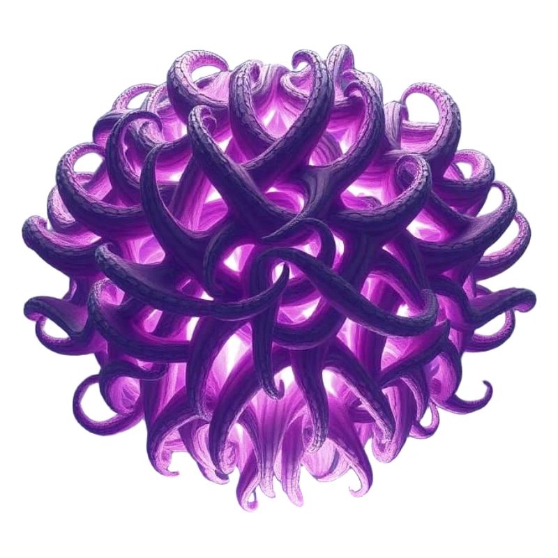 boule de tentacule violette