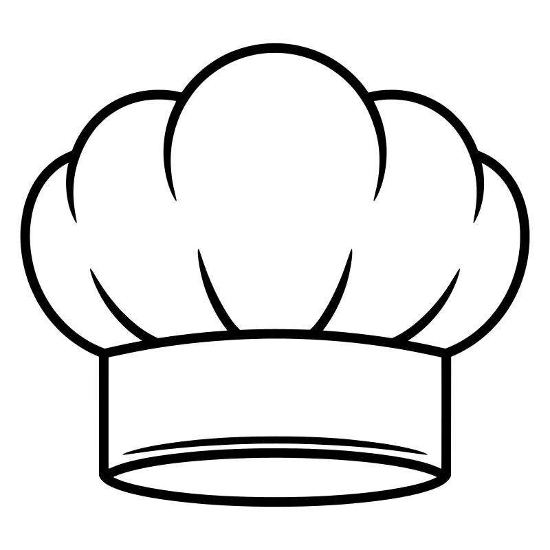 Conception d’icônes vectorielles de chapeau de chef