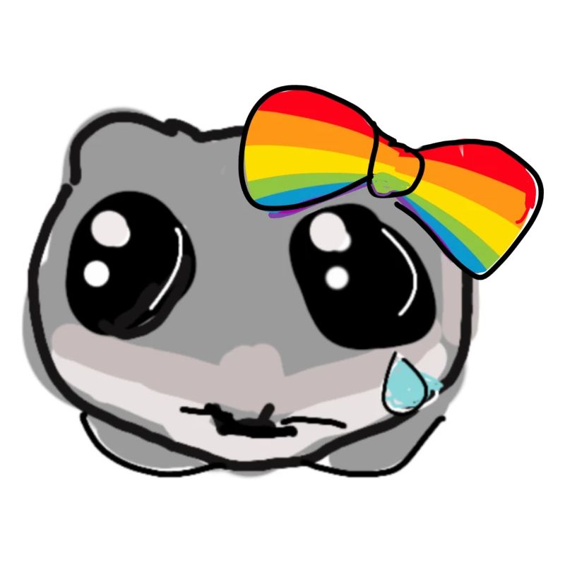 LGTB,illustration,regenbogen,sad Hamster