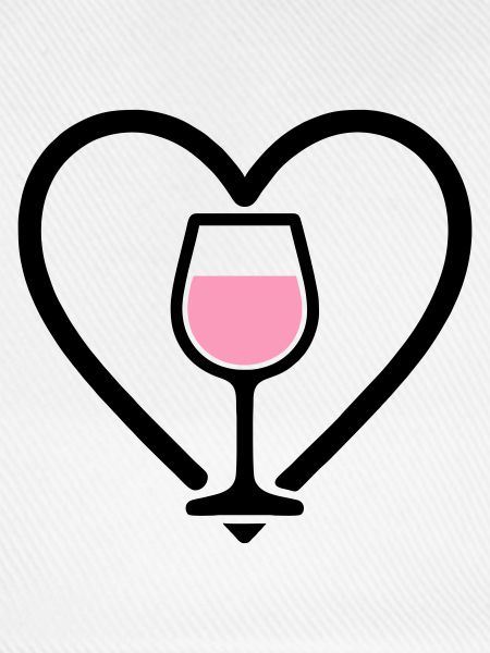 Heart + Rosé Wine – Rosé Lover