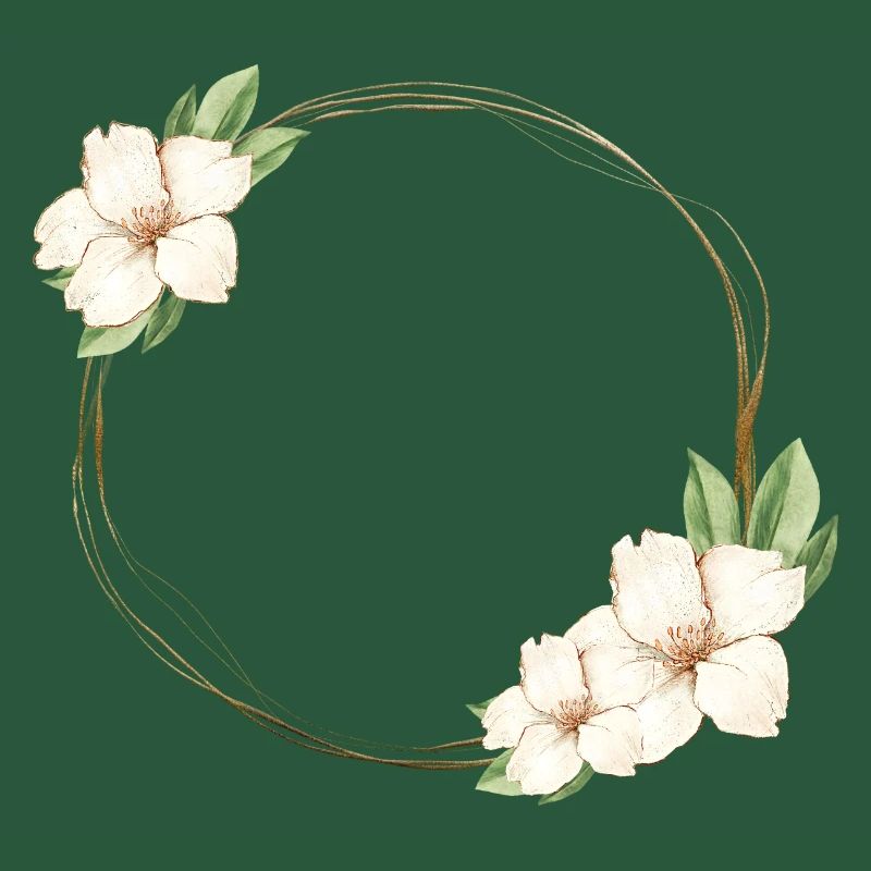 Floral circle customizable