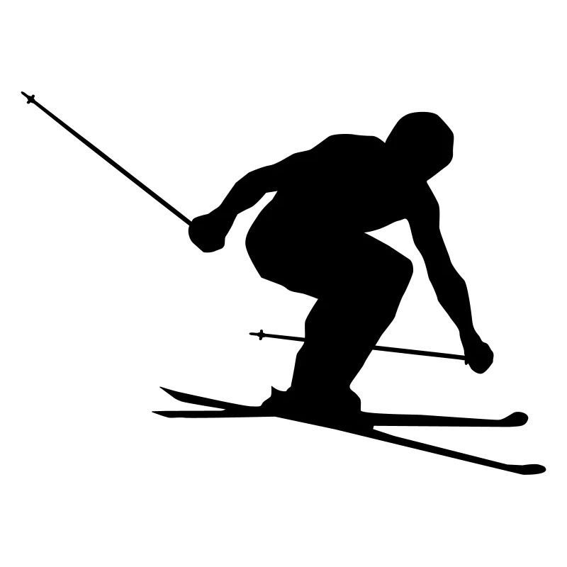Skiing, skiing, skiing, skiing