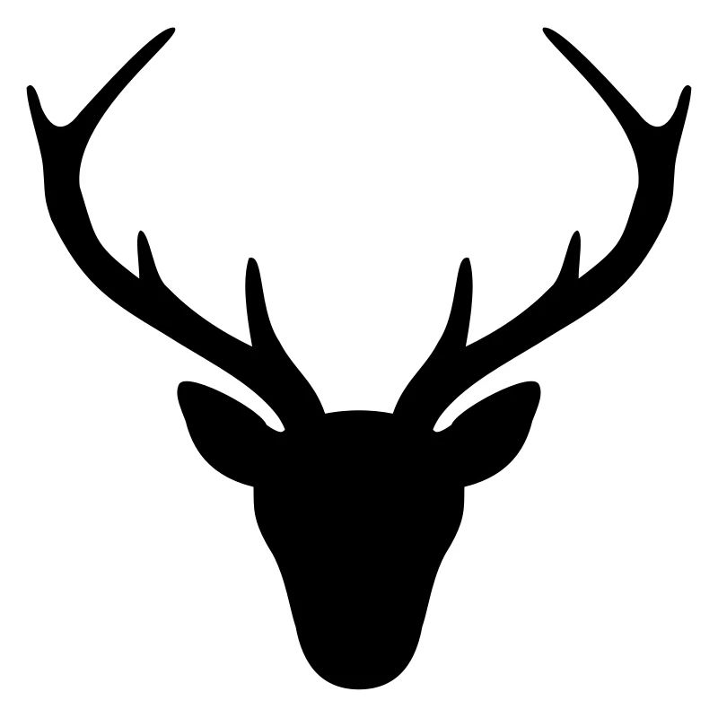 Deer antler silhouette hunting hunter gift