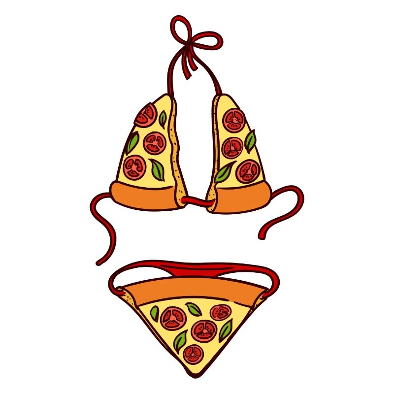 Pizza Bikini figure de plage bikini drôle