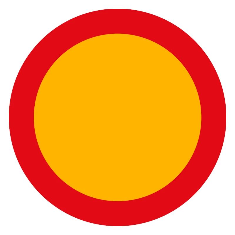 schild rund blanco