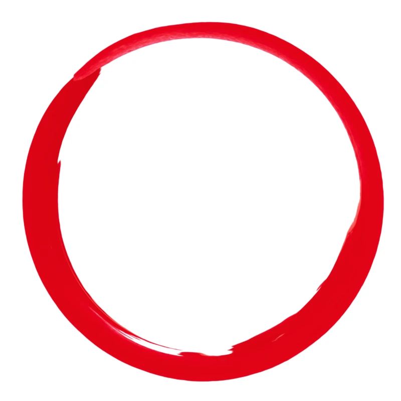 Red circle