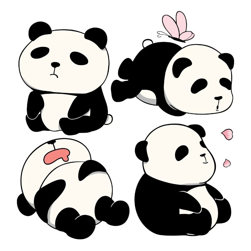 Chubby Panda Bears