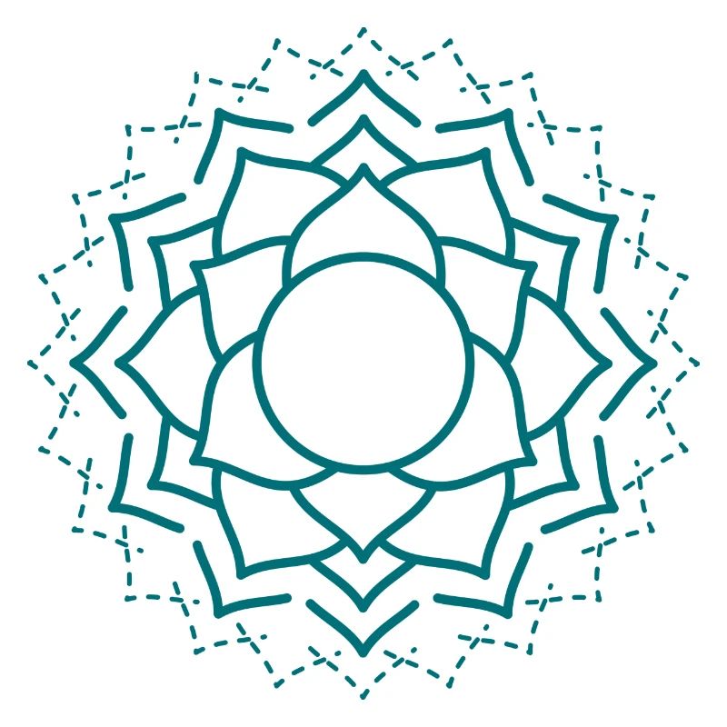 Kompliziertes Mandala Blumenmuster