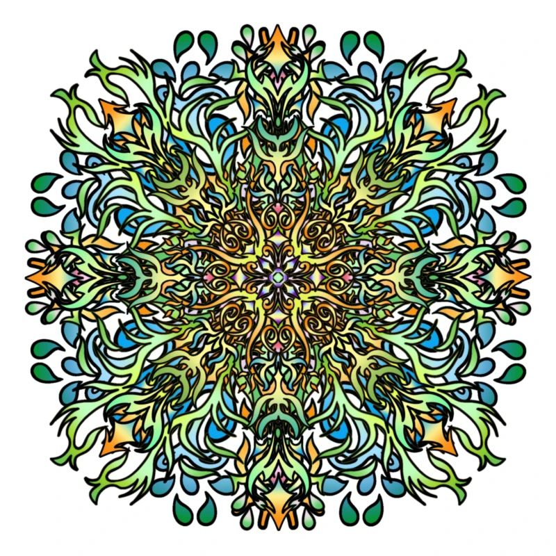 Mandala | Bunt | Leben | Geschenkidee