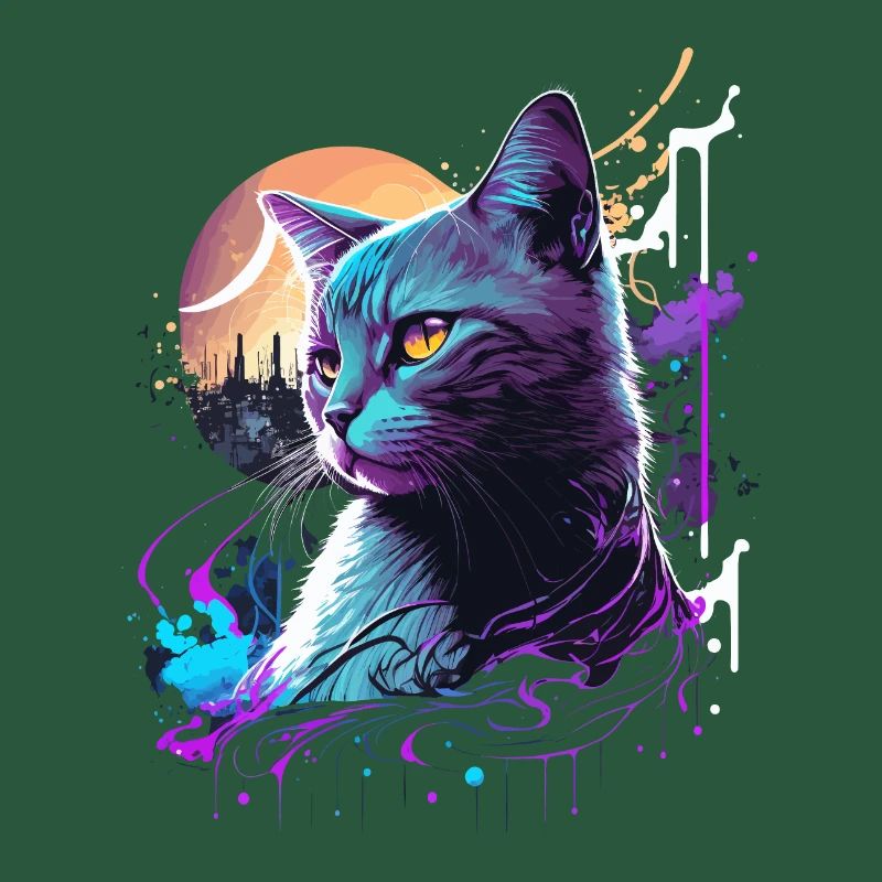 Chat violet