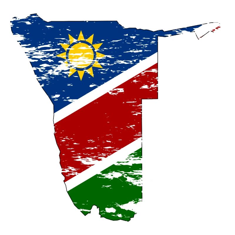 Namibia map used