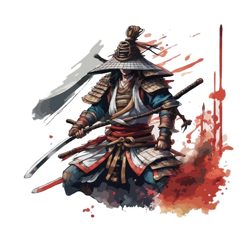 Samurai / Japanisch / Harakiri / Katana / Mann