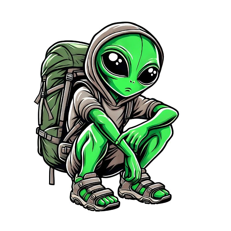 Conception de routard extraterrestre