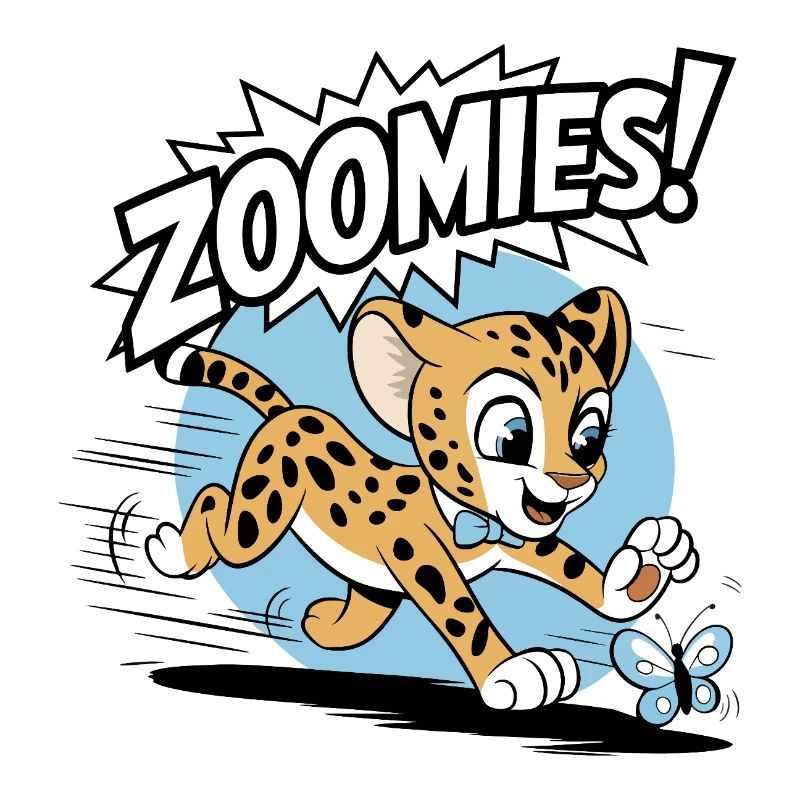 Zoomies – Guépard à la poursuite d’un papillon