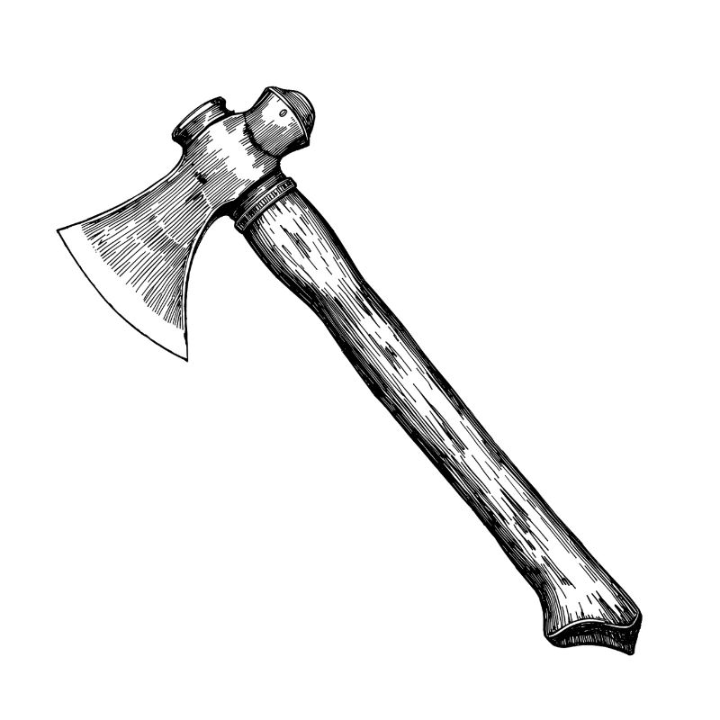 Vintage Axe Illustration – Rustic Axe