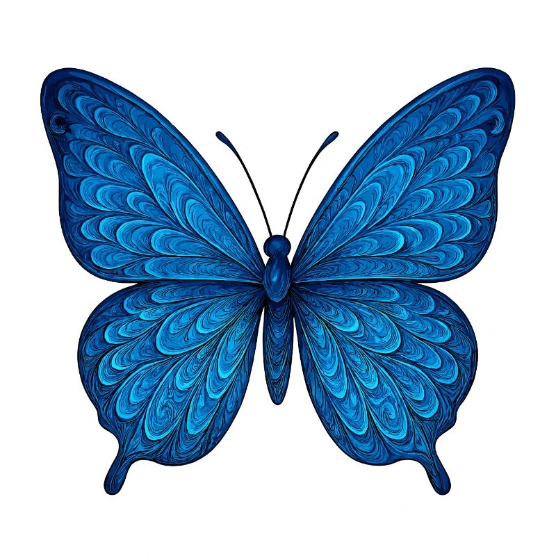 Papillon bleu