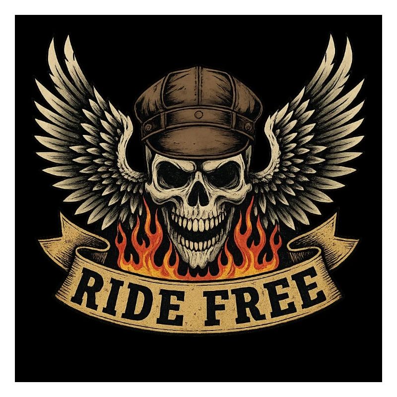 Conception de crâne de motard