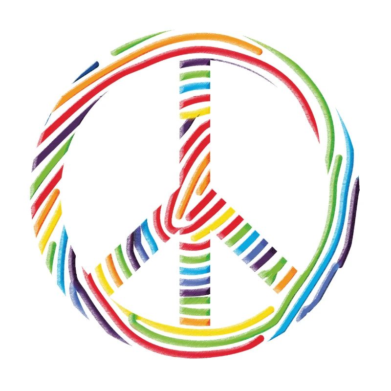 Buntes-Peace-Zeichen