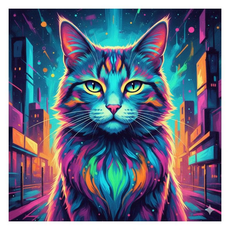 Chat néon