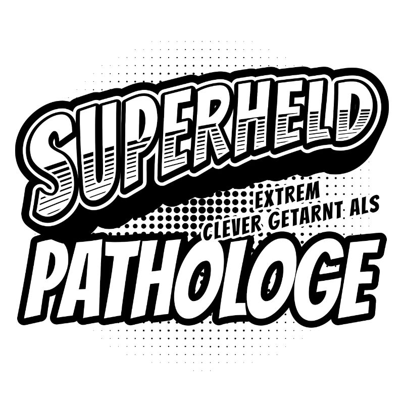 Superheld, clever getarnt als Pathologe