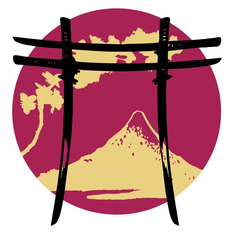 Japanischer Bogen Torii