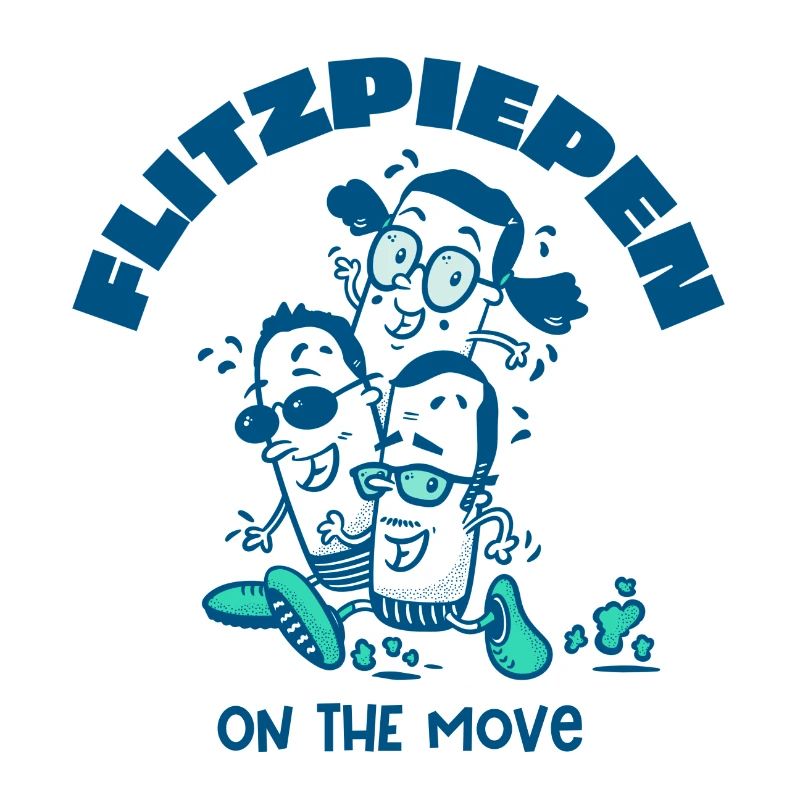 Flitzpiepen on the move -Türkis