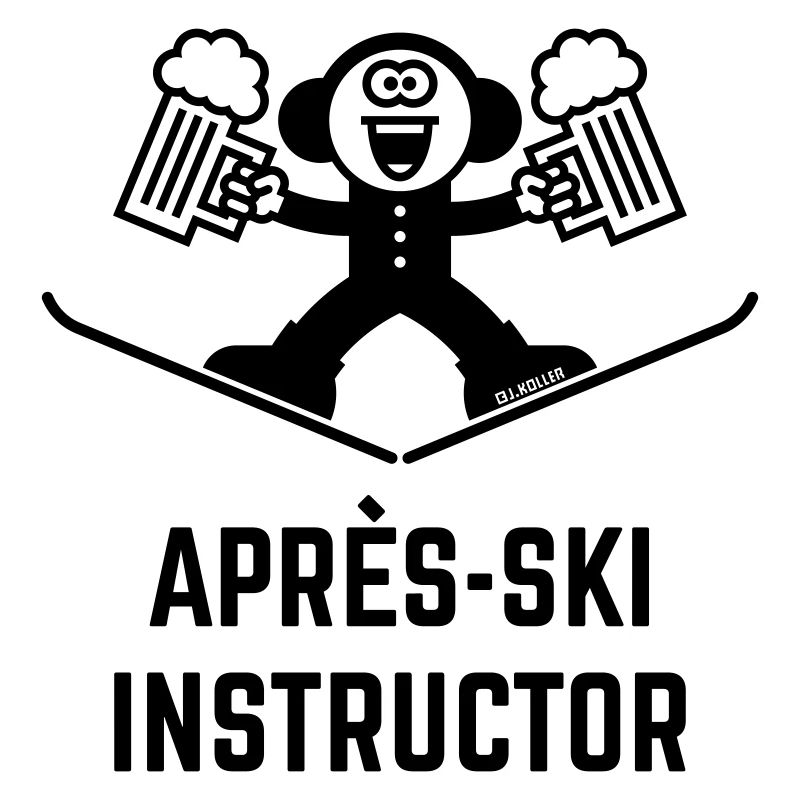 Après-Ski Instructor (Bier / Karikatur / 1C)
