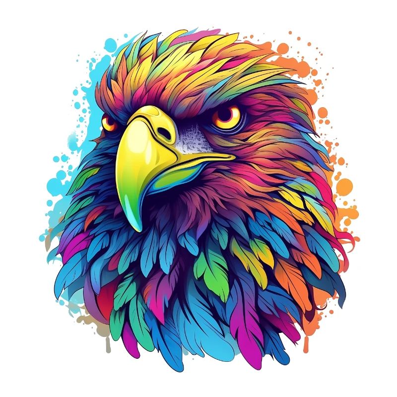 Eagle in profile