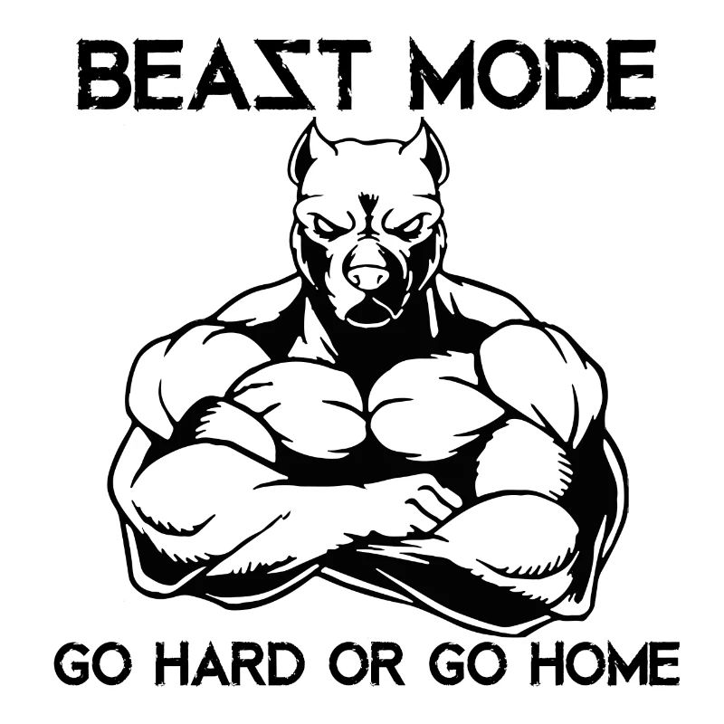 Beast Mode Pitbull GYM Geschenk