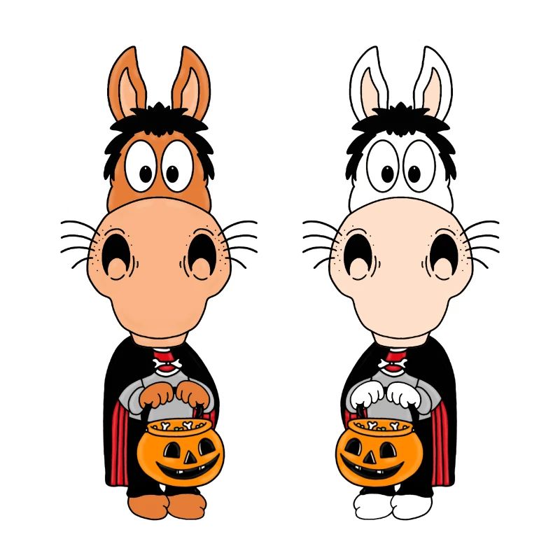 PFERDE - PONYS - HALLOWEEN - TIERISCH