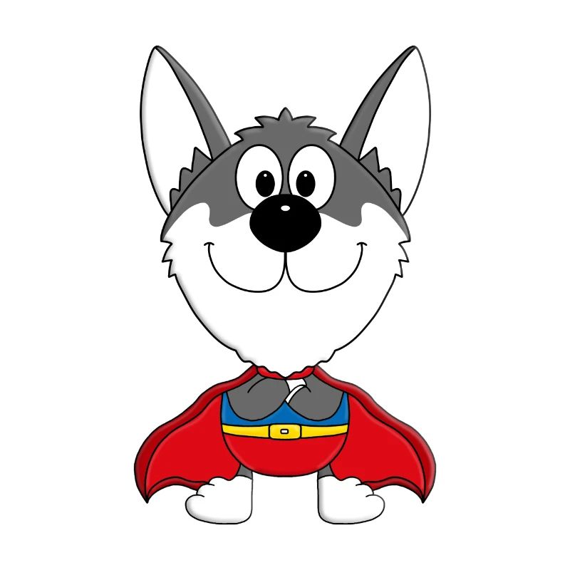HUSKY - SCHLITTENHUND - SUPERHELD - TIER - HELD
