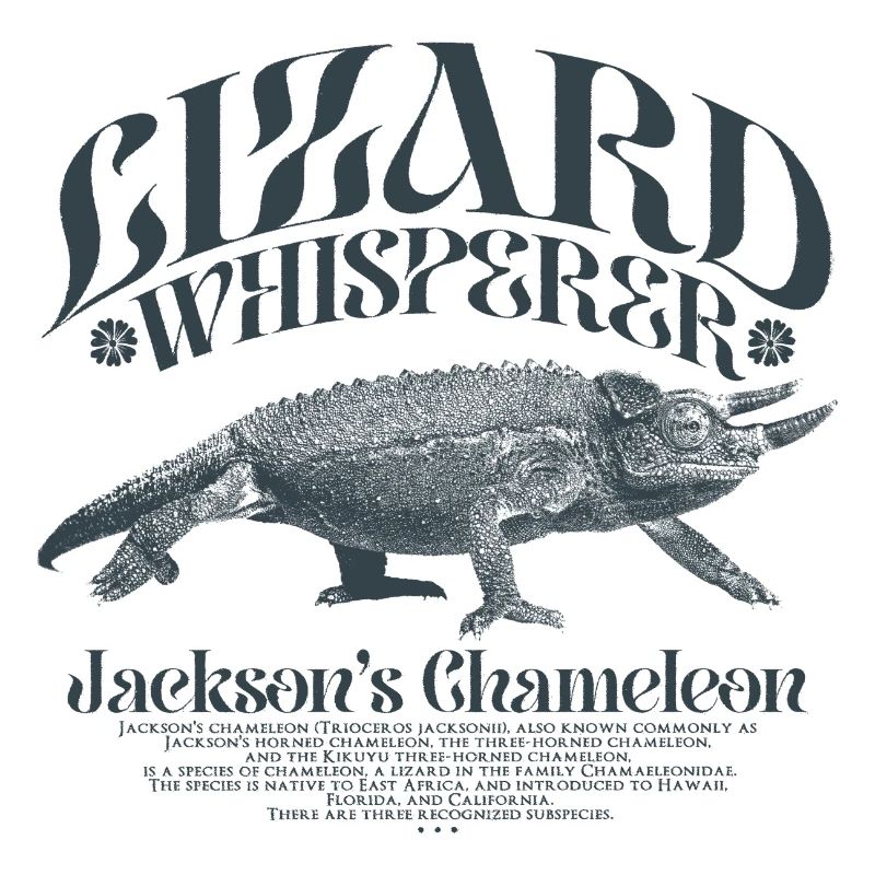 Jackson's Chamäleon Echsenflüsterer