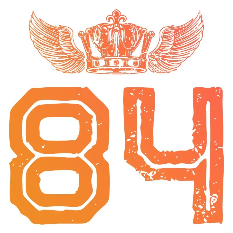 84 Number crown