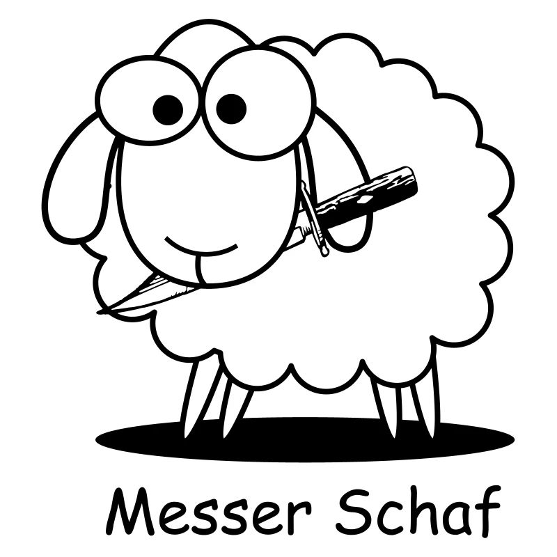 Messer Schaf Geschenk Geburtstag