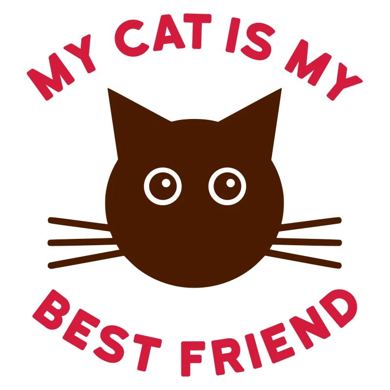 Mon chat est mon meilleur ami (chat visage)