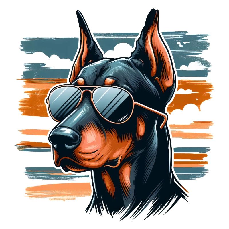 Dobermann Der Polizeihund