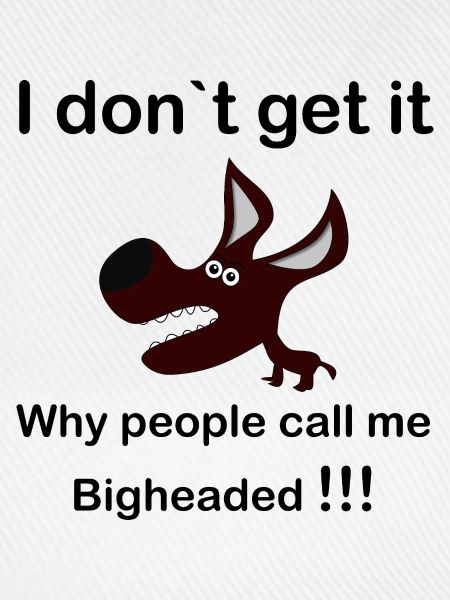 Maroon Cartoon Dog with Fangs