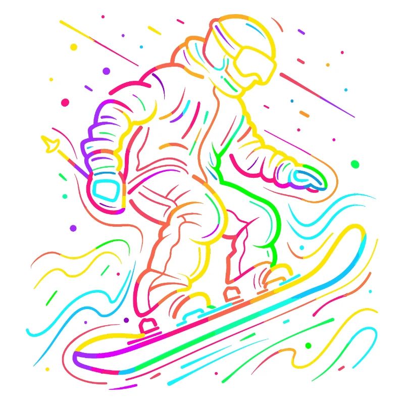 Snowboarder Retrowave