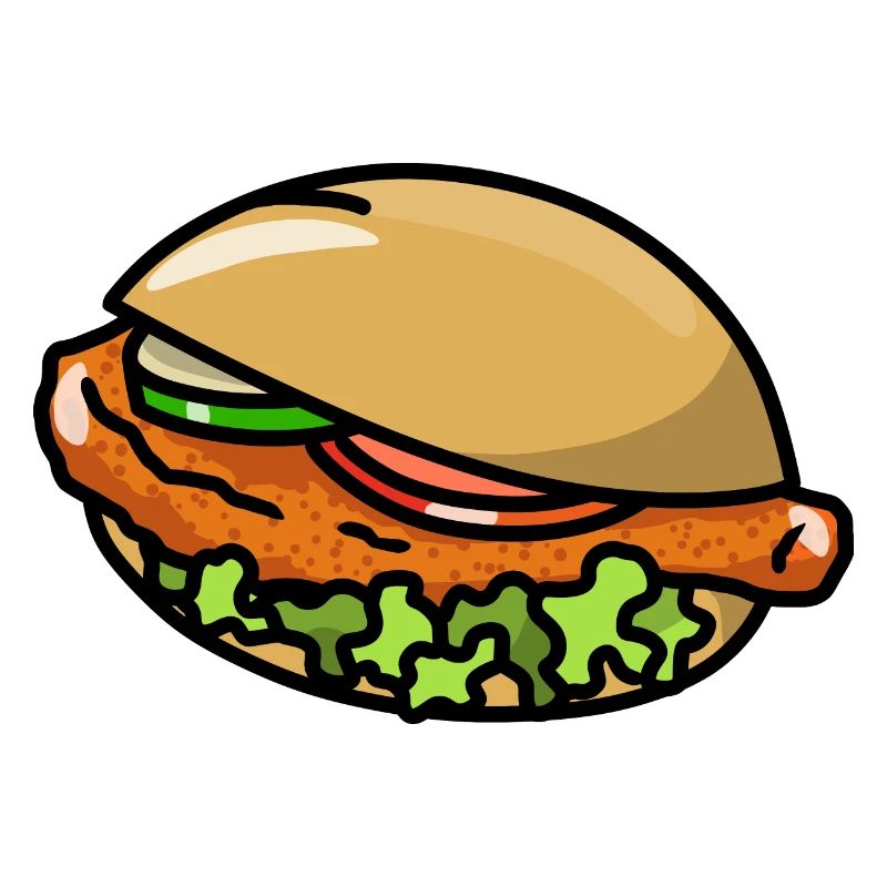 Hähnchen Schnitzel Schnitzelbrötchen Brötchen