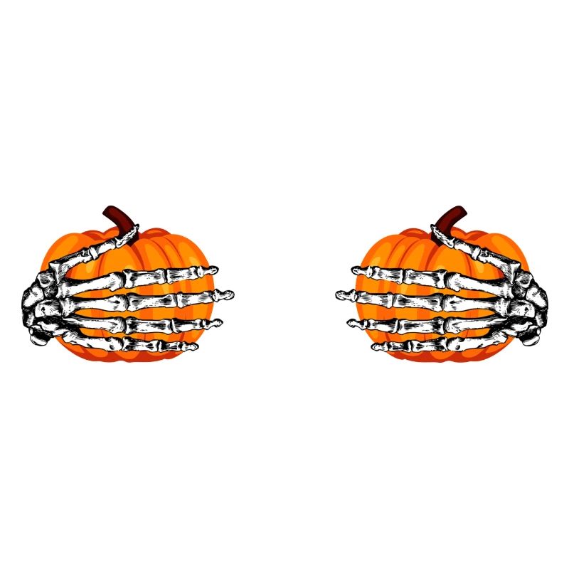 Pumpkin Skeleton Hands