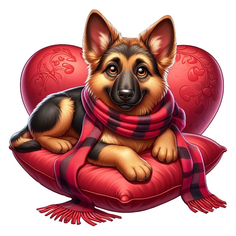 Deutscher Schäferhund Kunst
