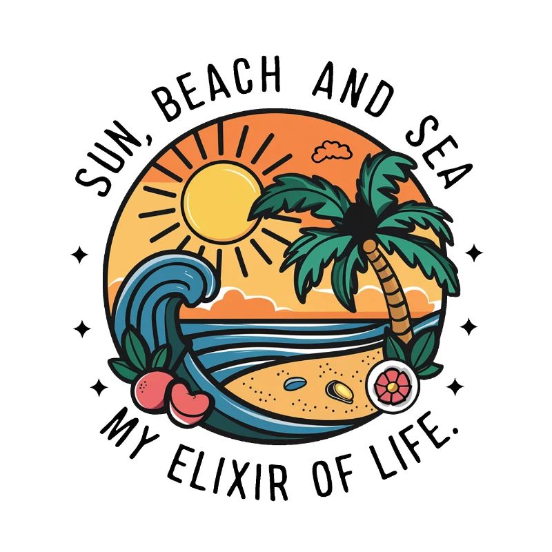 Le soleil, la plage et la mer - mon élixir de vie