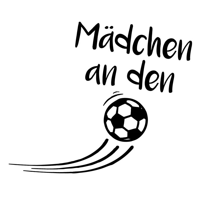 Mädchen an den Ball