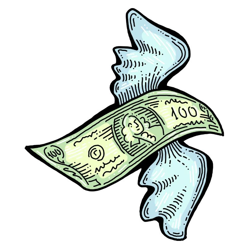 Beaucoup d’argent s’envole vers vous pour la richesse et la prospérité.