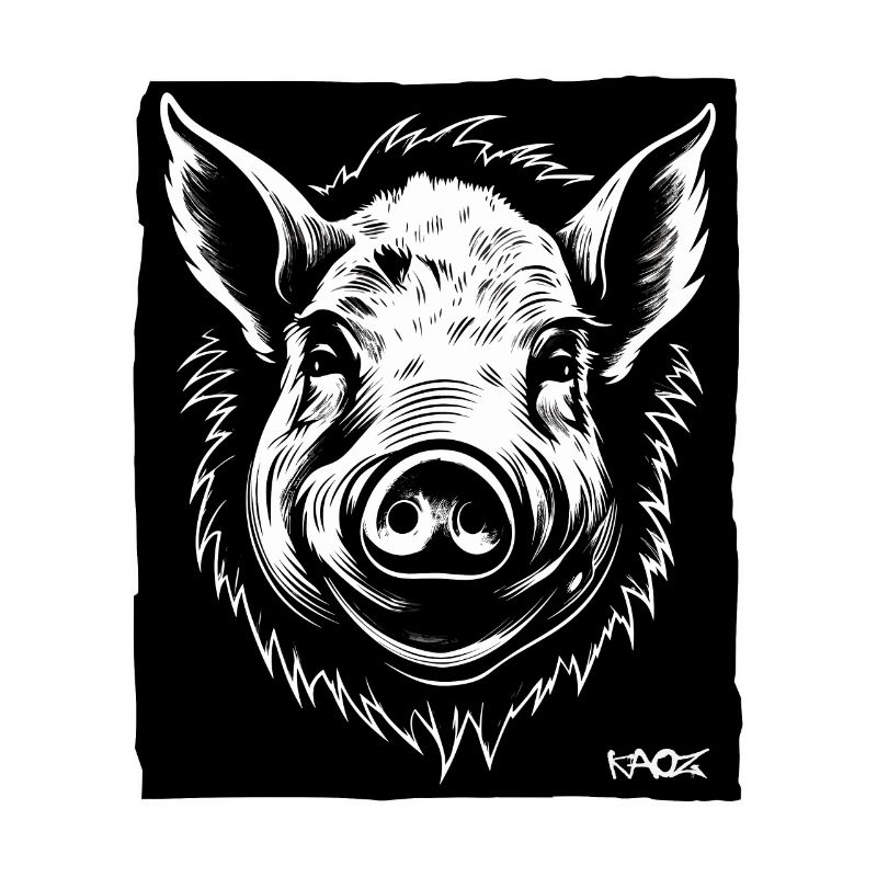 ein Schwein, eine Sau, ein Eber