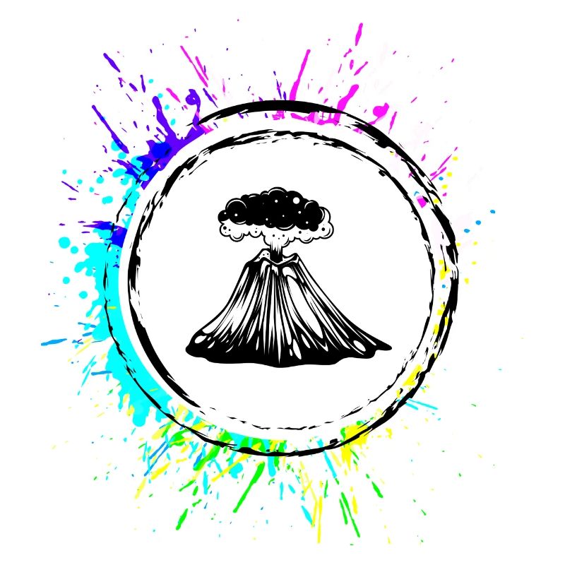 Icône de volcan