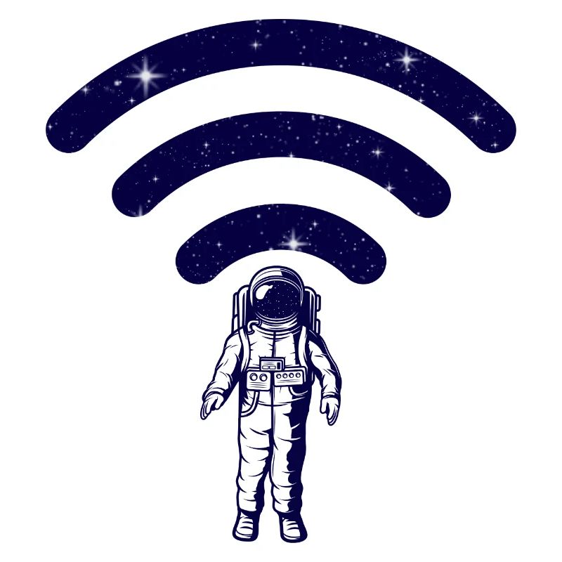 Espace wifi astronaute