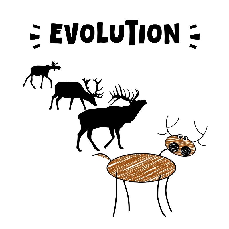Deer Evolution – Drôles d’étapes de l’évolution.